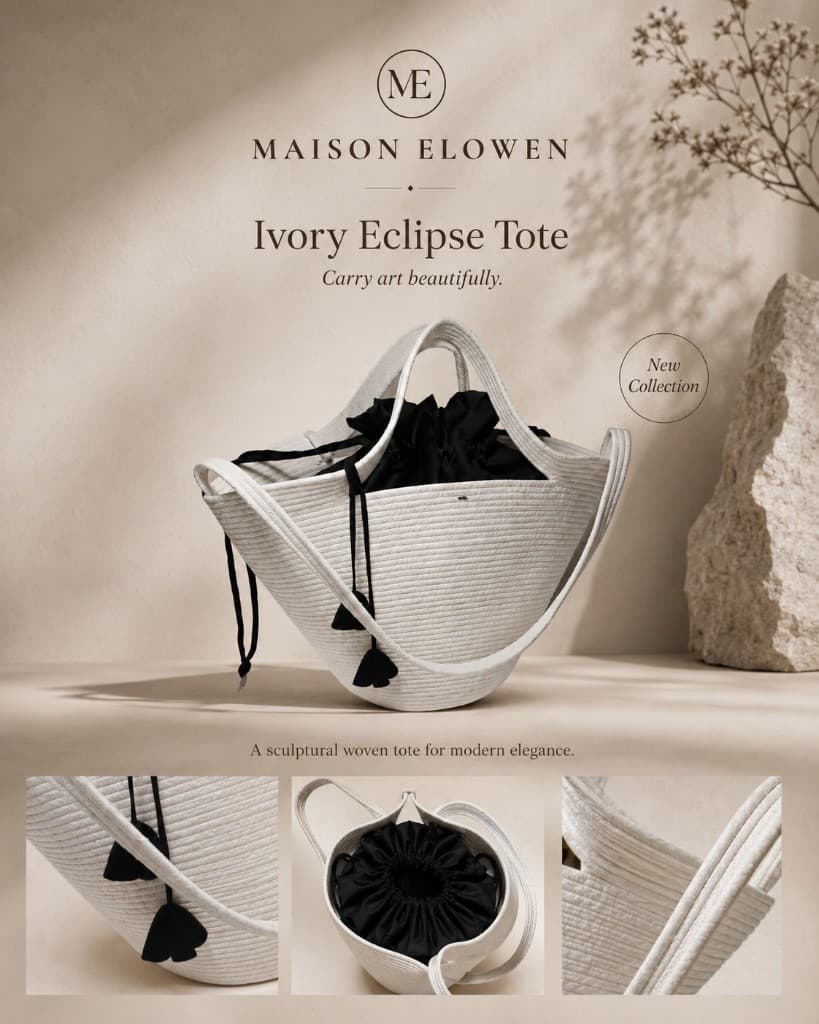 Ivory Eclipse Tote thumbnail 2