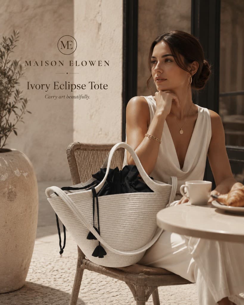 Ivory Eclipse Tote thumbnail 3