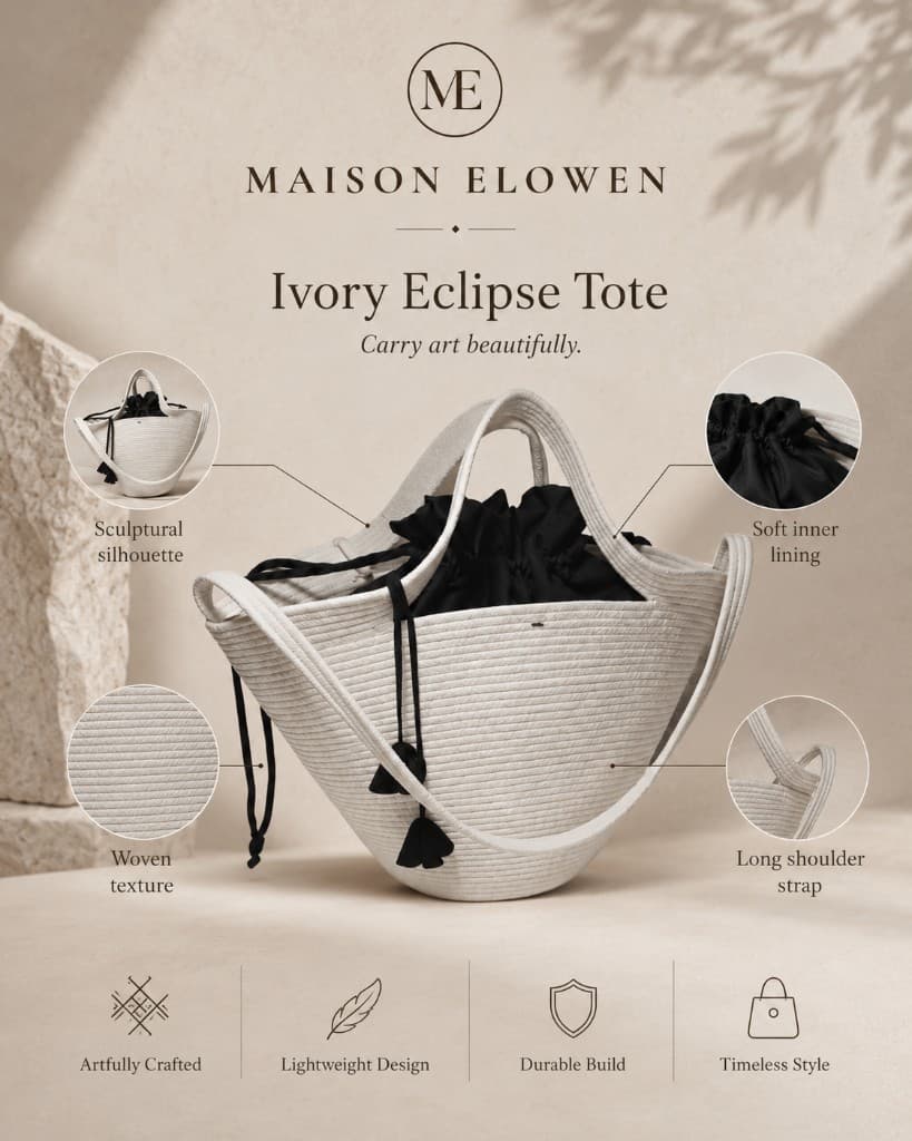 Ivory Eclipse Tote thumbnail 5