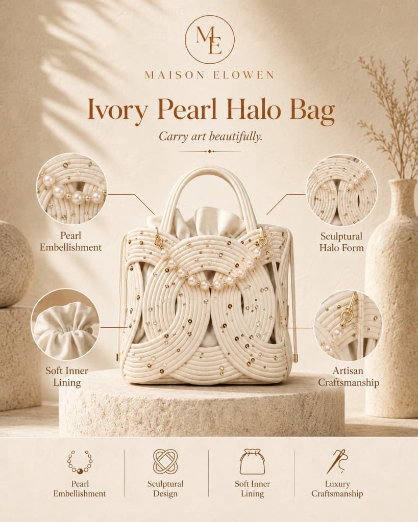 Ivory Pearl Halo Bag thumbnail 5