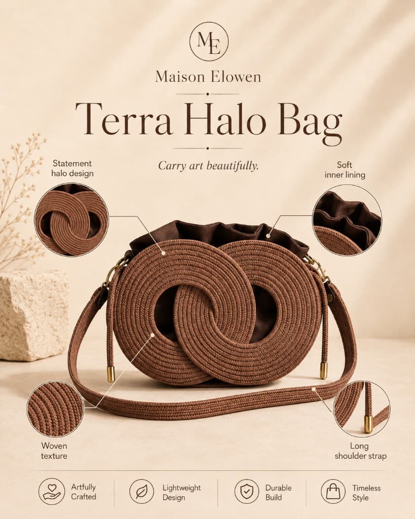 Terra Halo bag in production — made-to-order atelier timeline