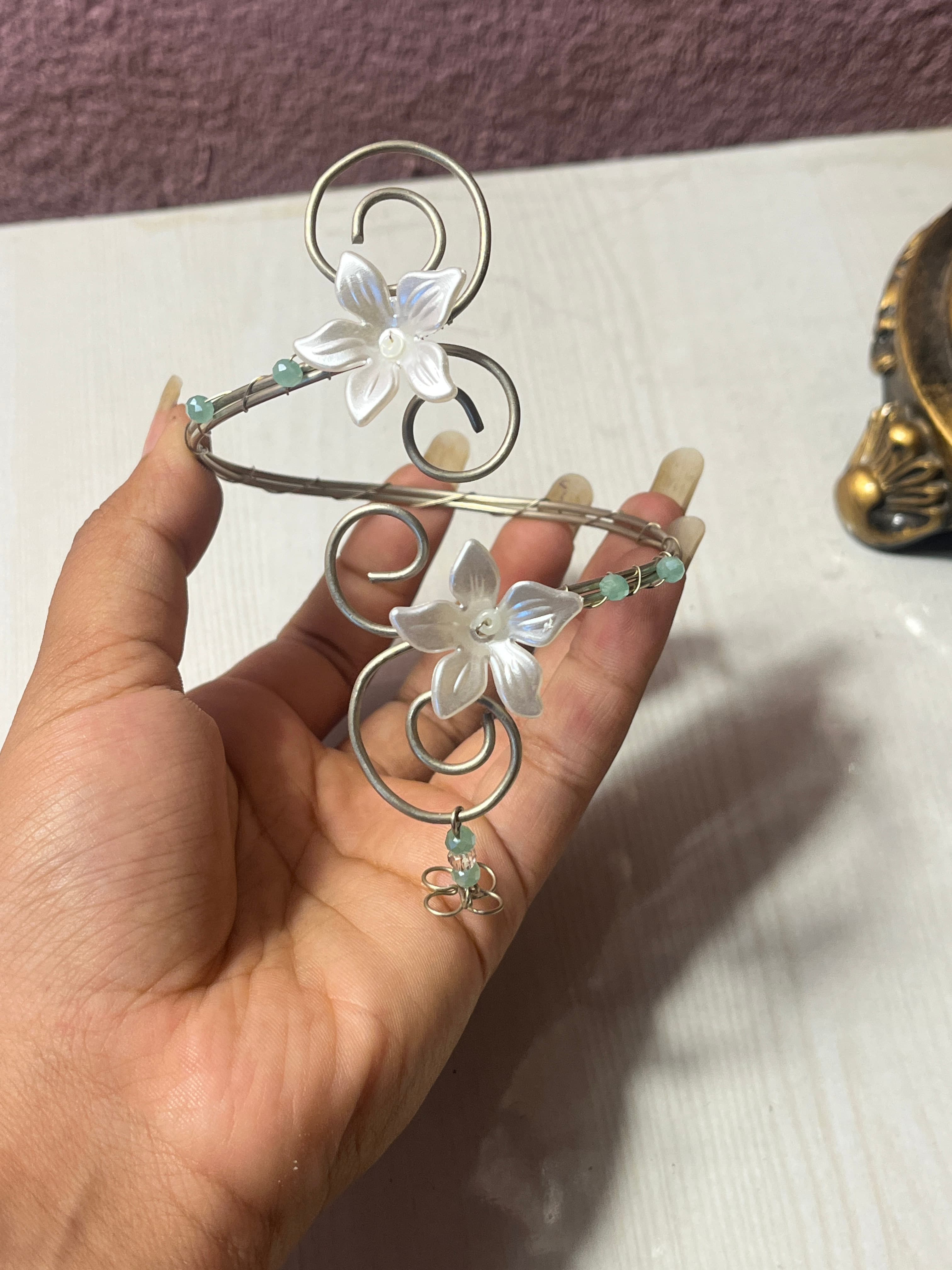 Handmade arm cuff suitable as a gift