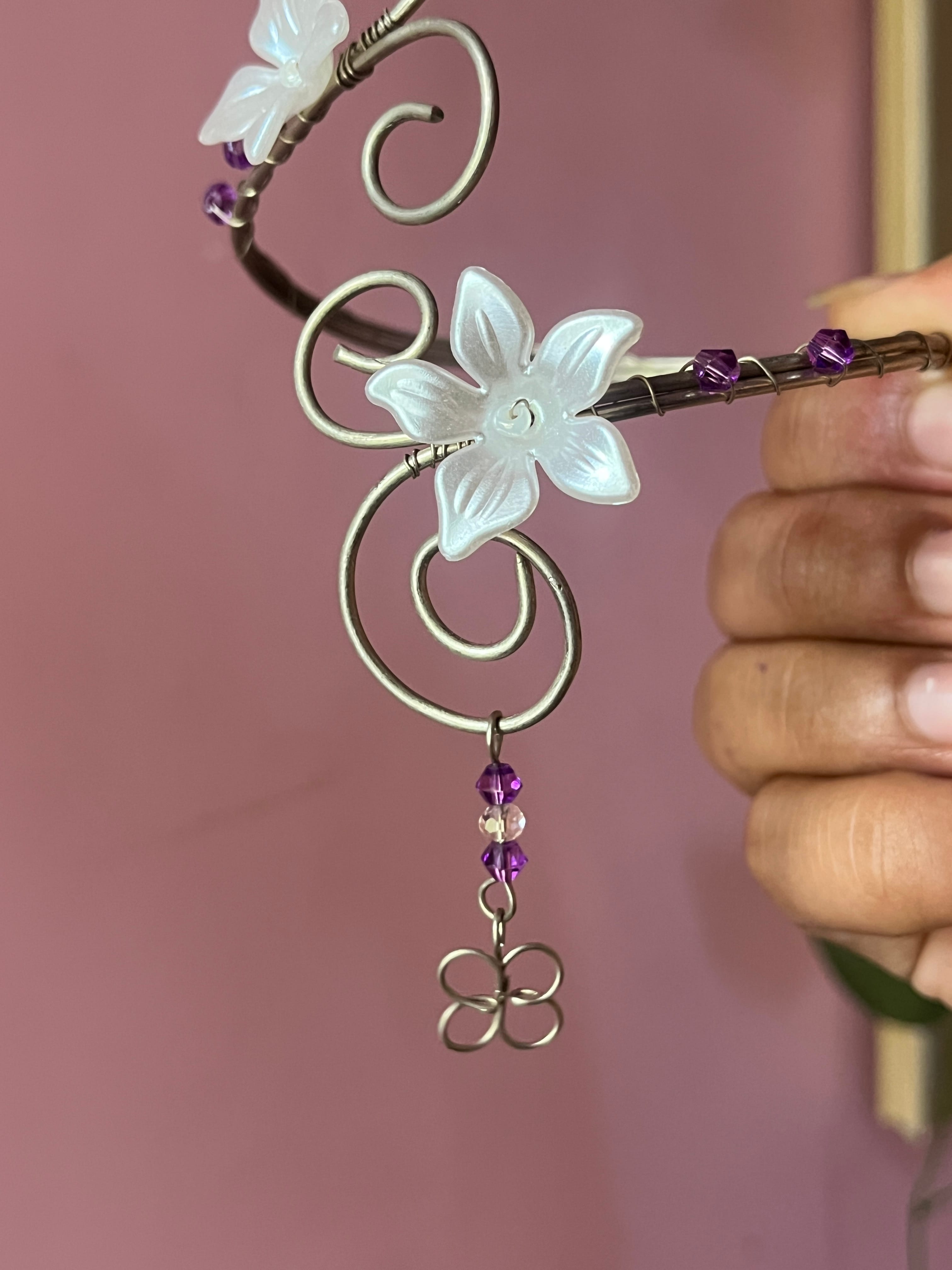 Amethyst Bloom Arm Cuff